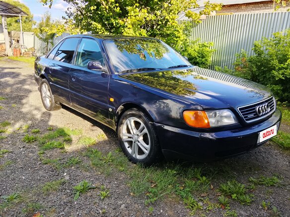 1996 Audi A6 I (C4), синий, 230000 рублей - вид 1