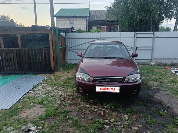 2007 Kia Spectra I Рестайлинг 2, красный, 180000 рублей - вид 2