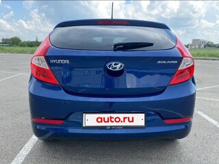 2014 Hyundai Solaris I Рестайлинг, синий, 1300000 рублей, вид 4