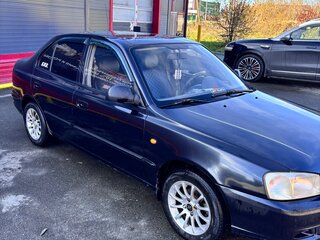 2008 Hyundai Accent ТагАЗ II, чёрный, 320000 рублей, вид 2