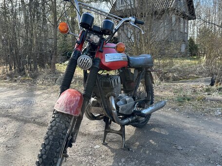 1986 Jawa 350/638, красный, 50000 рублей, вид 1