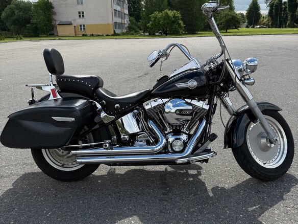 2006 Harley-Davidson Fat Boy, чёрный, 750000 рублей - вид 1