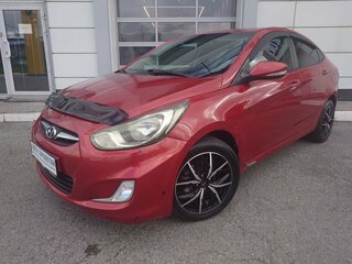 2013 Hyundai Solaris I, красный, 730000 рублей, вид 1