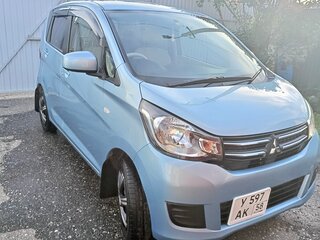 2017 Mitsubishi eK Wagon III Рестайлинг, голубой, 699000 рублей, вид 2