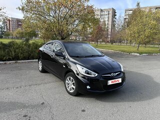 2012 Hyundai Solaris I, чёрный, 650000 рублей, вид 3