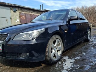 2008 BMW 5 серии 525xi V (E60/E61) Рестайлинг, чёрный, 1250000 рублей, вид 1