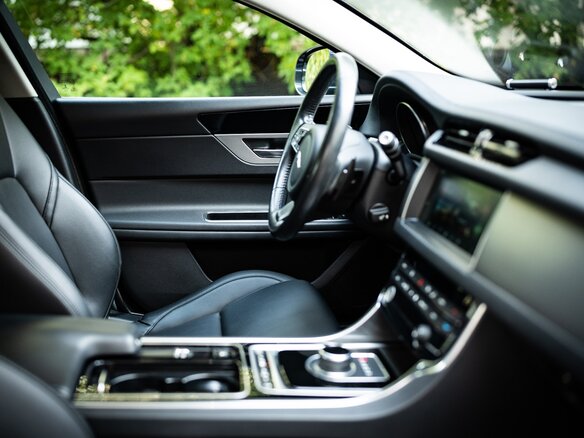 2017 Jaguar XF II, синий, 3500000 рублей - вид 20