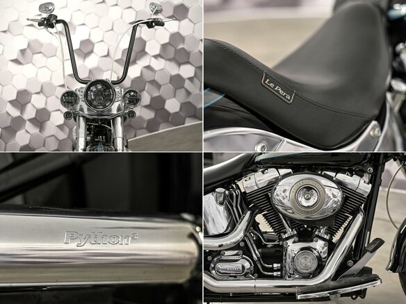 2008 Harley-Davidson Fat Boy, чёрный, 899000 рублей - вид 9