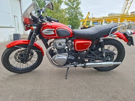 2007 Kawasaki W 650, оранжевый, 580000 рублей, вид 2