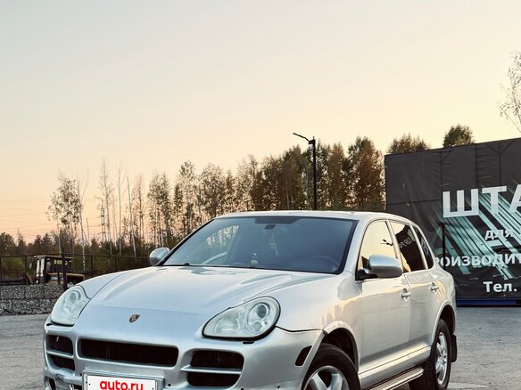 2003 Porsche Cayenne Turbo I (955), серебристый, 552000 рублей