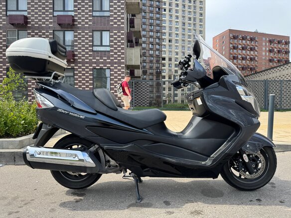 2012 Suzuki Burgman (SkyWave) 400, серый, 450000 рублей - вид 5