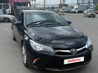 2015 Toyota Camry VII (XV50) Рестайлинг, чёрный, 1430000 рублей, вид 4