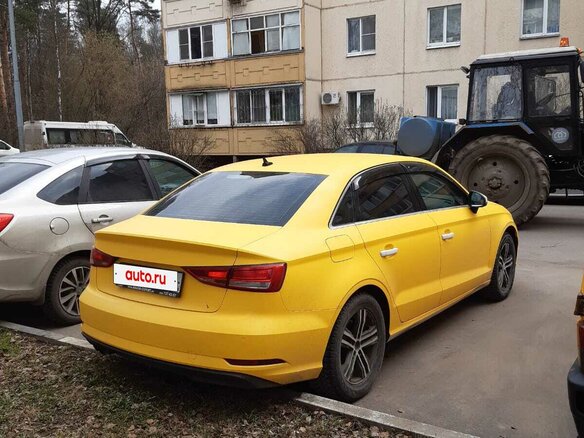 2018 Audi A3 III (8V) Рестайлинг, жёлтый, 1420000 рублей - вид 1