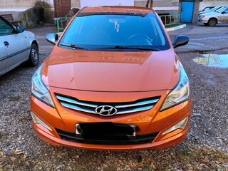 2014 Hyundai Solaris I, оранжевый, 1000000 рублей, вид 3