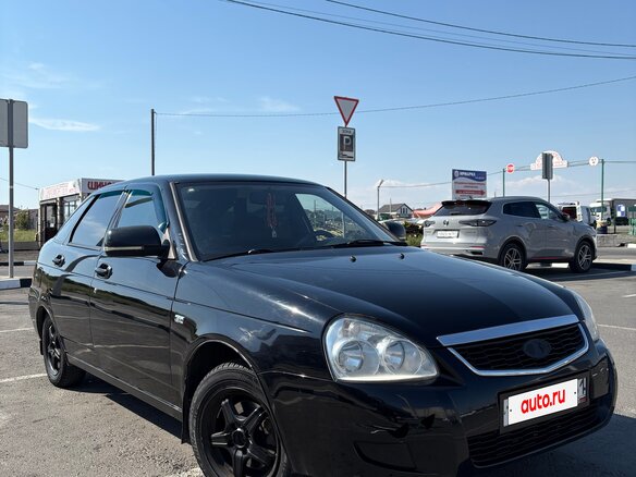 2009 Lada (ВАЗ) Priora I, чёрный, 390000 рублей - вид 1