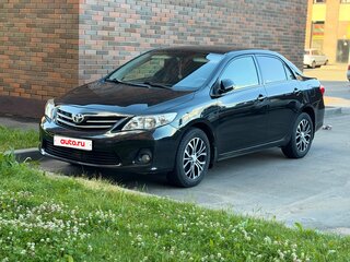 2012 Toyota Corolla X (E140, E150) Рестайлинг, чёрный, 1350000 рублей, вид 3
