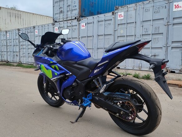 2017 Yamaha YZF-R3, синий, 499000 рублей - вид 5