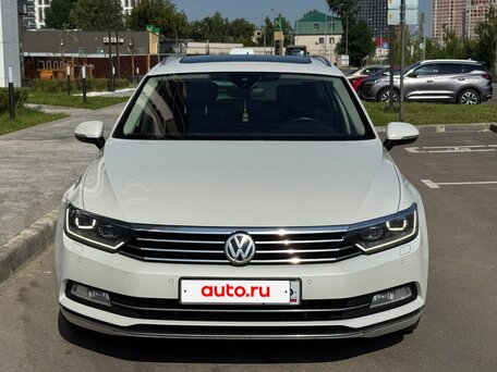 2017 Volkswagen Passat DSG6 B8, белый, вид 2