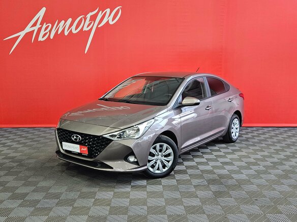 2021 Hyundai Solaris II Рестайлинг, коричневый, 1585000 рублей