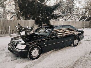 1995 Mercedes-Benz S-Класс 320 Long III (W140) Рестайлинг, чёрный, 2990000 рублей, вид 1