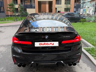 2017 BMW 5 серии 540i xDrive VII (G30/G31/G38), чёрный, 4500000 рублей, вид 4