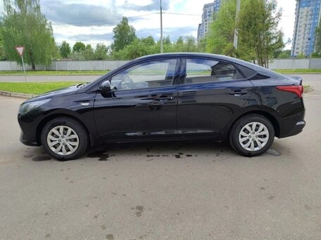 2020 Hyundai Solaris II Рестайлинг, чёрный, 1230000 рублей, вид 5