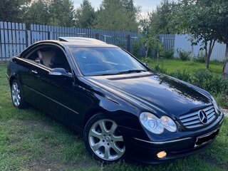 2003 Mercedes-Benz CLK-Класс 320 II (W209), чёрный, 1550000 рублей, вид 1