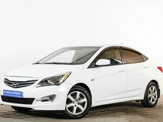 2015 Hyundai Solaris I Рестайлинг, белый, 799000 рублей, вид 3