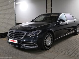 2017 Mercedes-Benz Maybach S-Класс 560 I (X222) Рестайлинг, чёрный, 6590000 рублей, вид 2