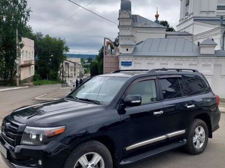 2015 Toyota Land Cruiser 200 Series Рестайлинг 1, чёрный, 3190000 рублей, вид 3