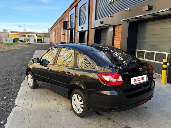 2015 Lada (ВАЗ) Granta I, чёрный - вид 4