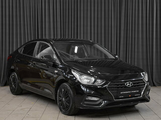 2017 Hyundai Solaris II, чёрный, 1190000 рублей, вид 3