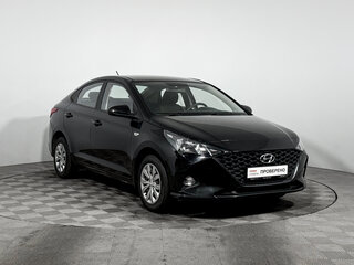 2020 Hyundai Solaris II Рестайлинг, чёрный, 1489000 рублей, вид 3