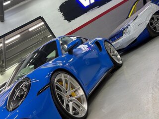 2021 Porsche 911 Turbo S VIII (992), голубой, 23000000 рублей, вид 4