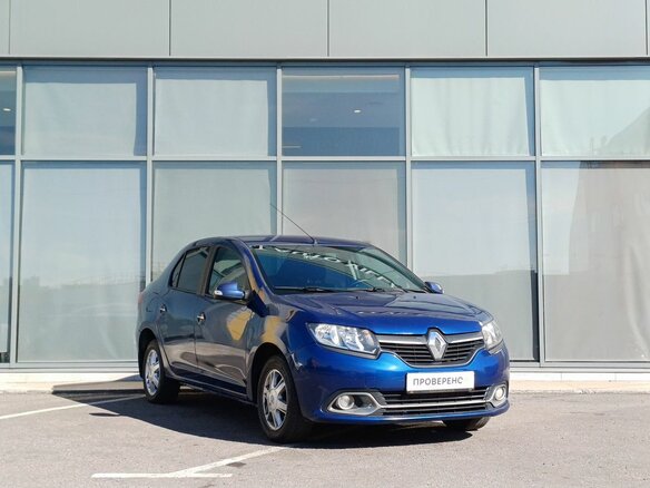 2015 Renault Logan II, синий, 595000 рублей - вид 1