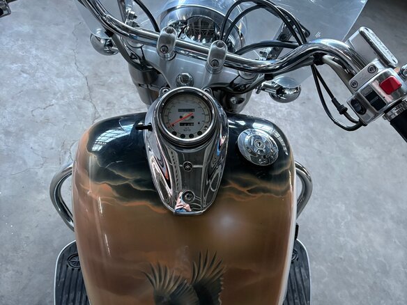2005 Yamaha XVS650 Drag Star, бежевый, 370000 рублей - вид 12
