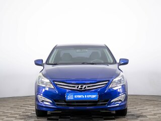 2016 Hyundai Solaris I Рестайлинг, синий, 1199000 рублей, вид 2