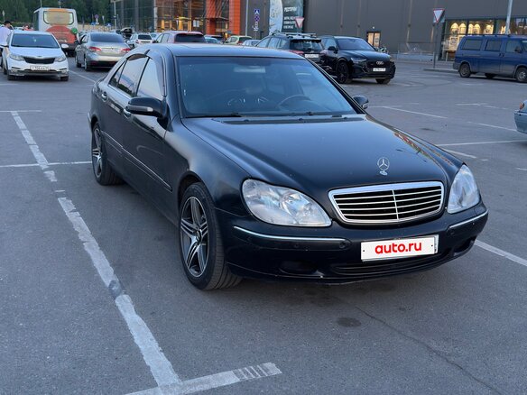 2002 Mercedes-Benz S-Класс 320 IV (W220), чёрный - вид 3