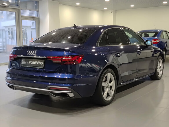 2020 Audi A4 40 TFSI V (B9) Рестайлинг, синий, 2939000 рублей - вид 4