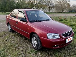 2006 Hyundai Accent ТагАЗ II, пурпурный, 410000 рублей, вид 3