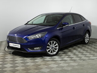 2016 Ford Focus III Рестайлинг, синий, 1059700 рублей, вид 1