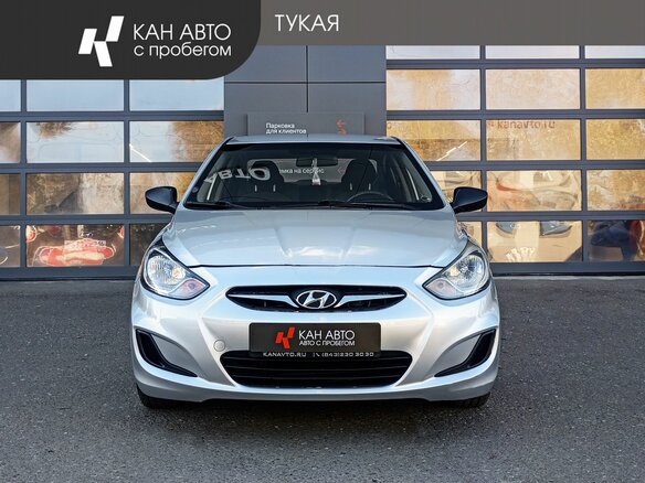 2012 Hyundai Solaris I, серебристый, 765000 рублей - вид 1