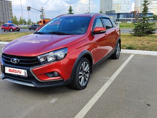 2019 Lada (ВАЗ) Vesta SW Cross I, красный, 945000 рублей, вид 4