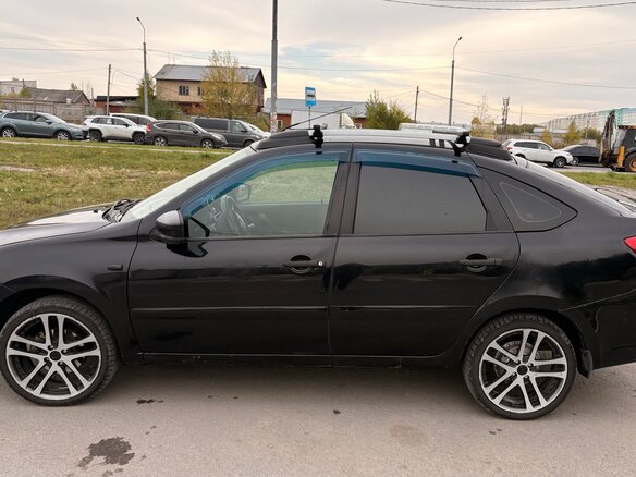 2014 Lada (ВАЗ) Granta I, чёрный, 490000 рублей - вид 6
