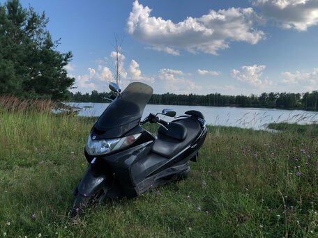 2003 Suzuki Burgman (SkyWave) 400, чёрный, 195000 рублей, вид 3
