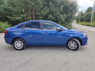 2021 Lada (ВАЗ) Vesta I, синий, 1100000 рублей, вид 2