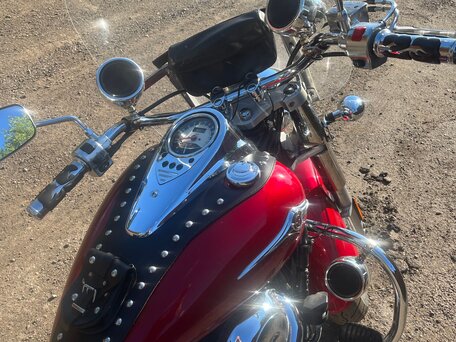 2006 Kawasaki VN900 Vulcan, красный, 450000 рублей, вид 3
