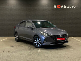 2021 Hyundai Solaris II Рестайлинг, серый, 1340000 рублей, вид 3