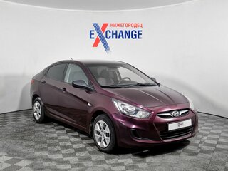 2012 Hyundai Solaris I, фиолетовый, 474000 рублей, вид 2
