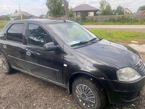 2010 Renault Logan I Рестайлинг, чёрный, 270000 рублей - вид 1